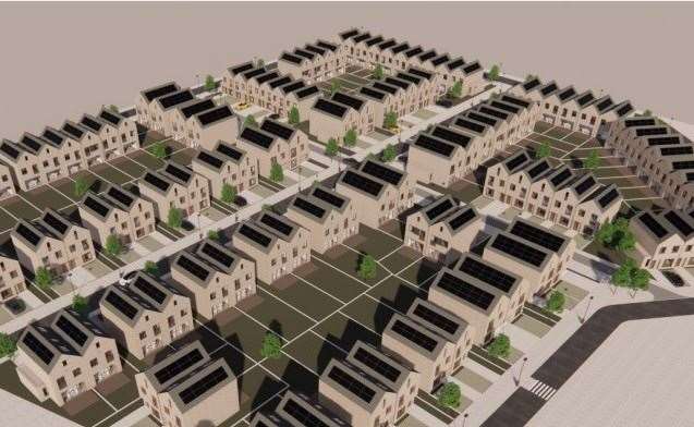 An example of the layout for the Discovery Park development in Sandwich for 112 homes. Picture: KSR Architects and Interior Designers