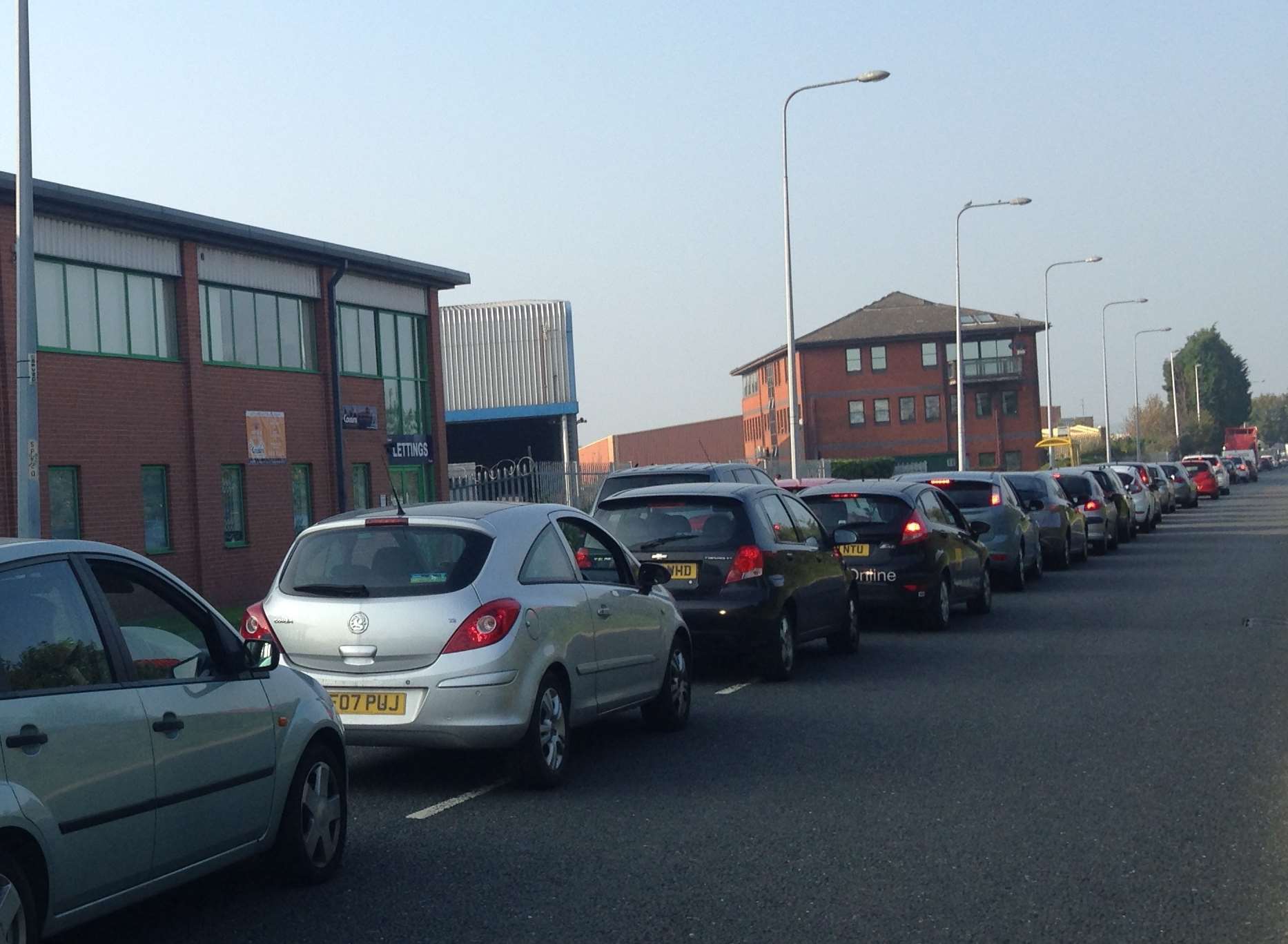 Traffic on the Medway City Estate in Strood