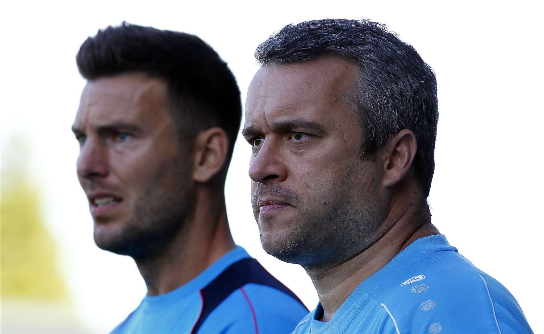 Dartford joint-managers Jamie Coyle and Adam Flanagan Picture: Sean Aidan