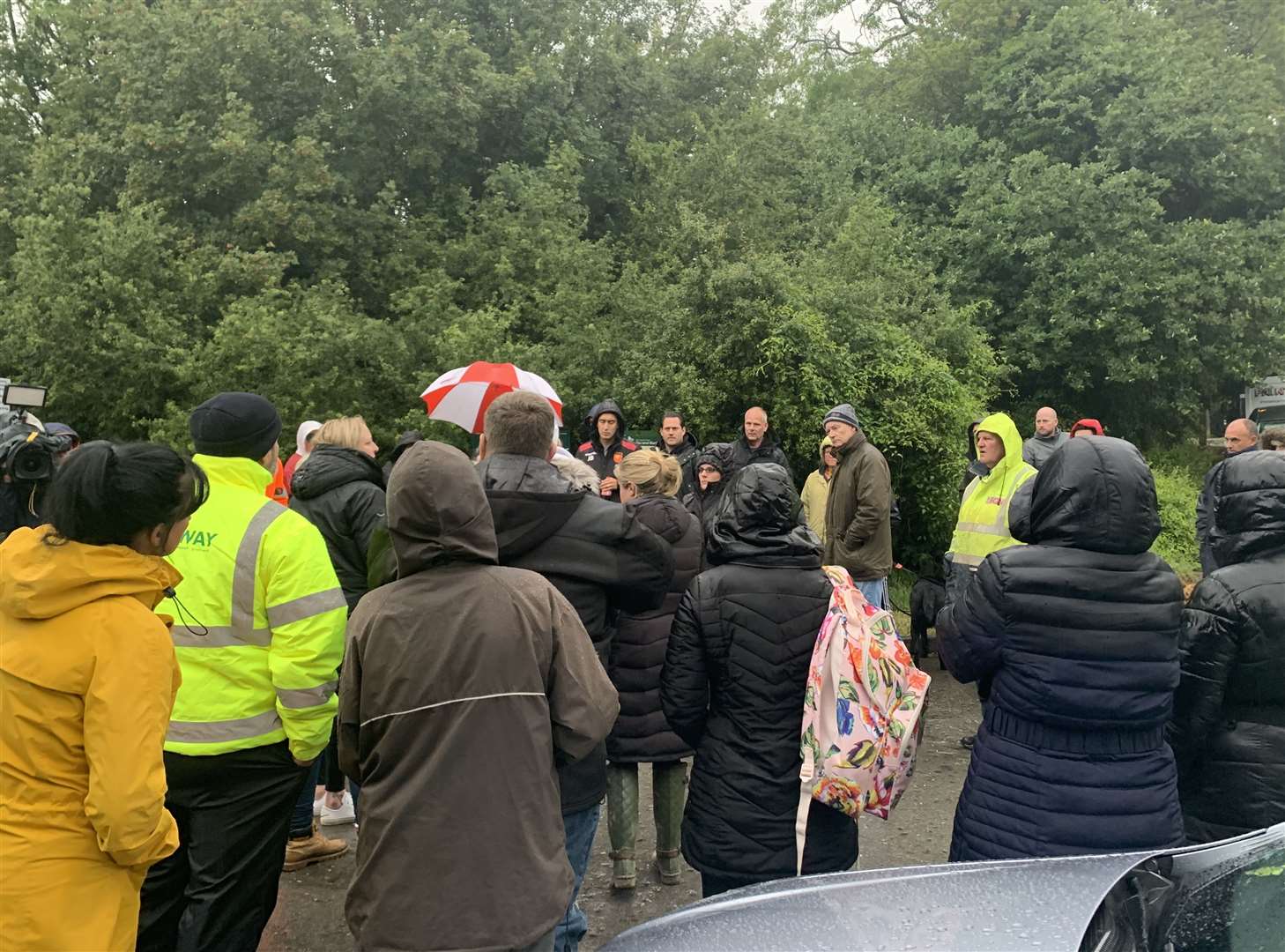 The search for Andy Smith at Ambley Wood in Gillingham