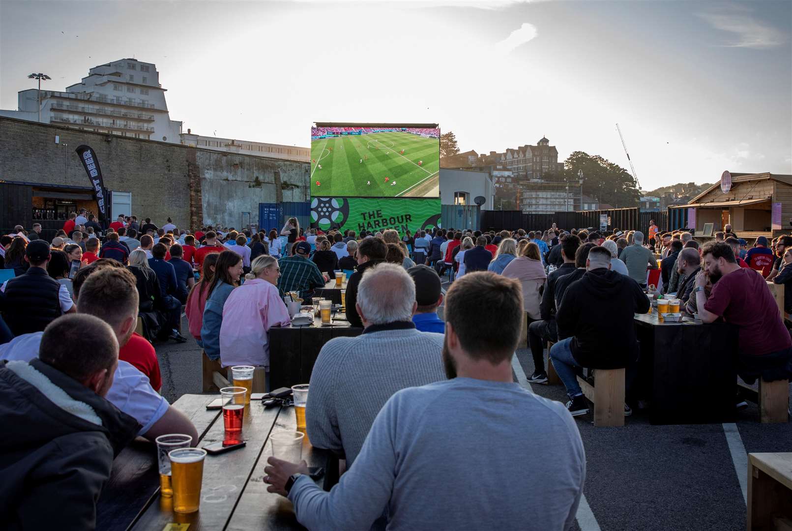 You can watch the football again at the Folkestone Harbour Arm. Picture: Andy Aitchison/Folkestone Harbour Arm