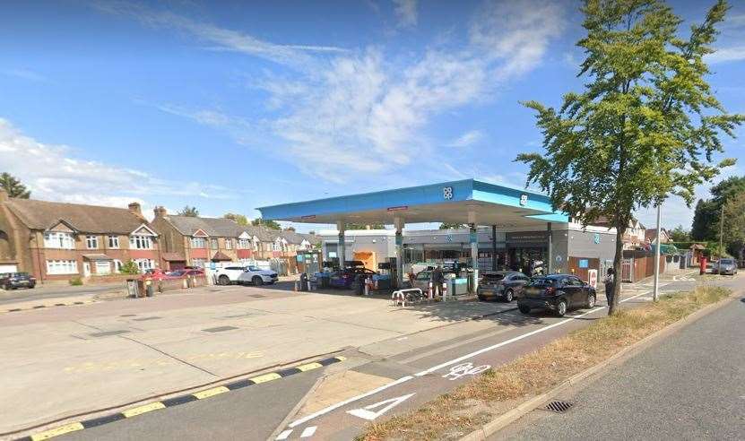 Police were called to the former Co-op petrol station in Watling Street, Strood. Picture: Google