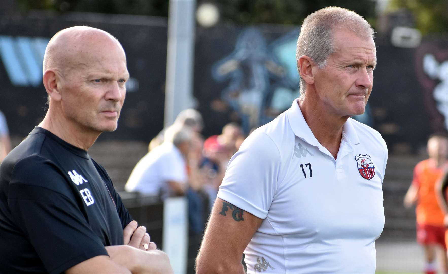 Sheppey manager Ernie Batten (left) and assistant Geoff Record have added new players to the ranks this week Randolph File