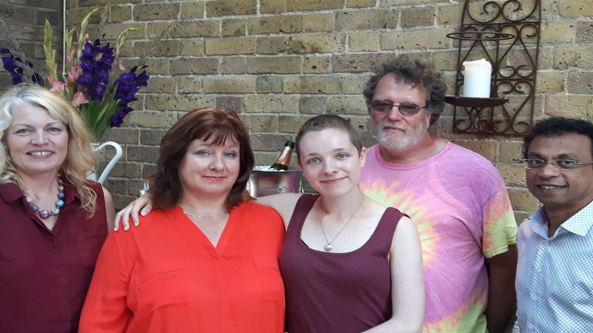 Kelly Turner with her mum and dad Martin and Linda.