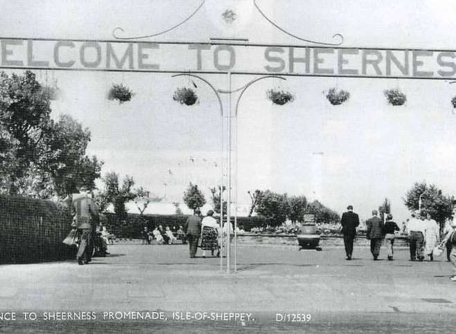 Welcome to Sheerness - but the sign is no more