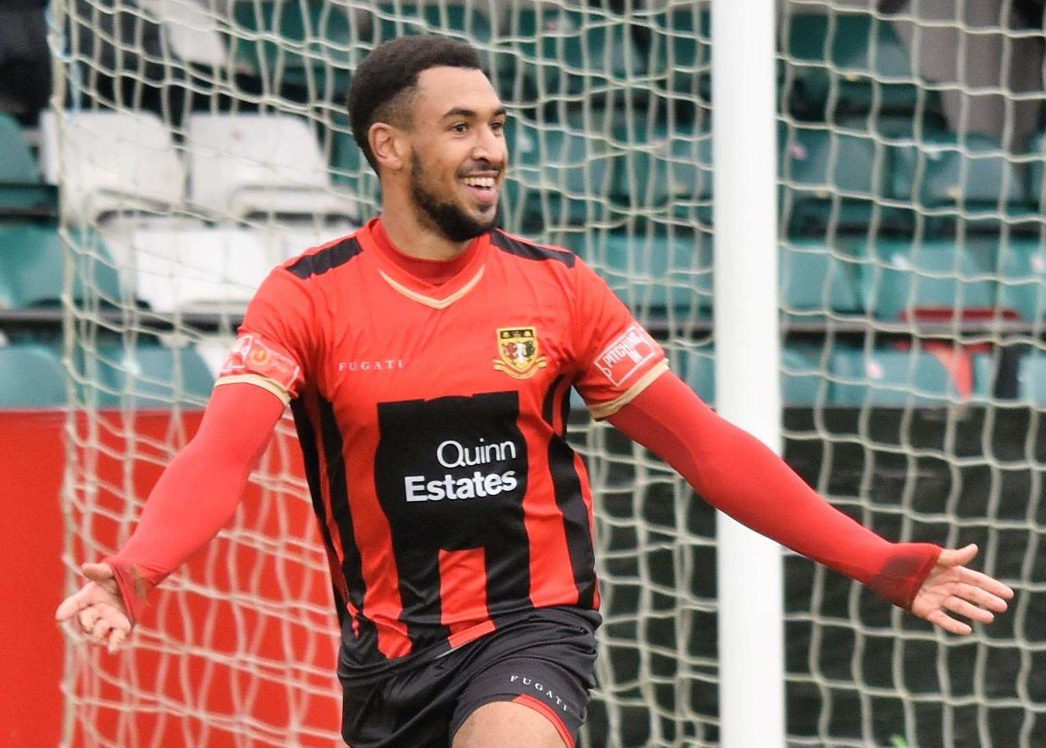 Sittingbourne striker Johan Caney-Bryan Picture: Ken Medwyn