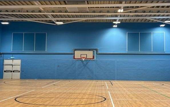 It also has a sports hall which pupils can use. Picture: Sophie Dixon