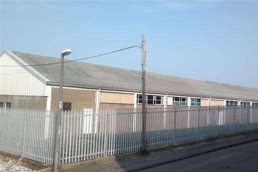 Workers were spotted on the roof of the premises in Bredgar Road.