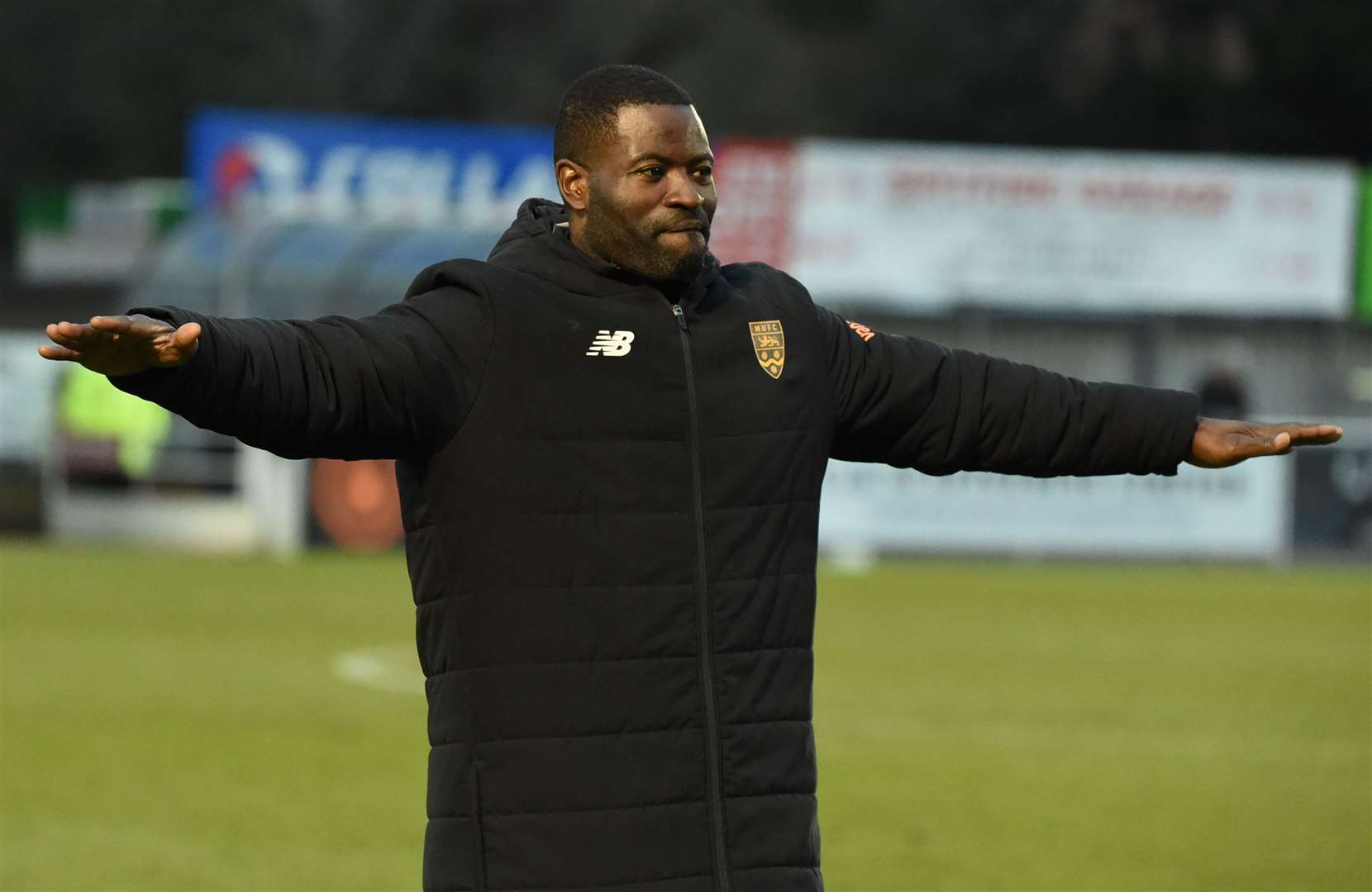 Maidstone United caretaker manager George Elokobi. Picture: Steve Terrell