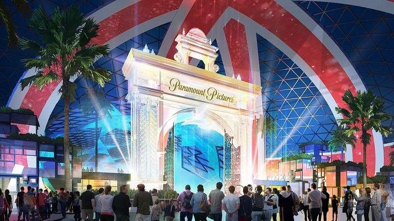 A design of what the entrygate to the London Resort will look like if it opens. Picture: LRHC