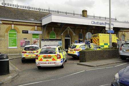 A man was hit by a train at Chatham station on April 18