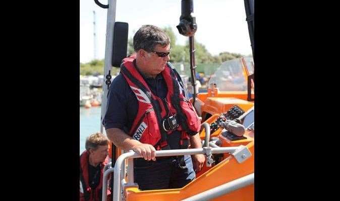 Stuart Adams led the RNLI crew for 23 years