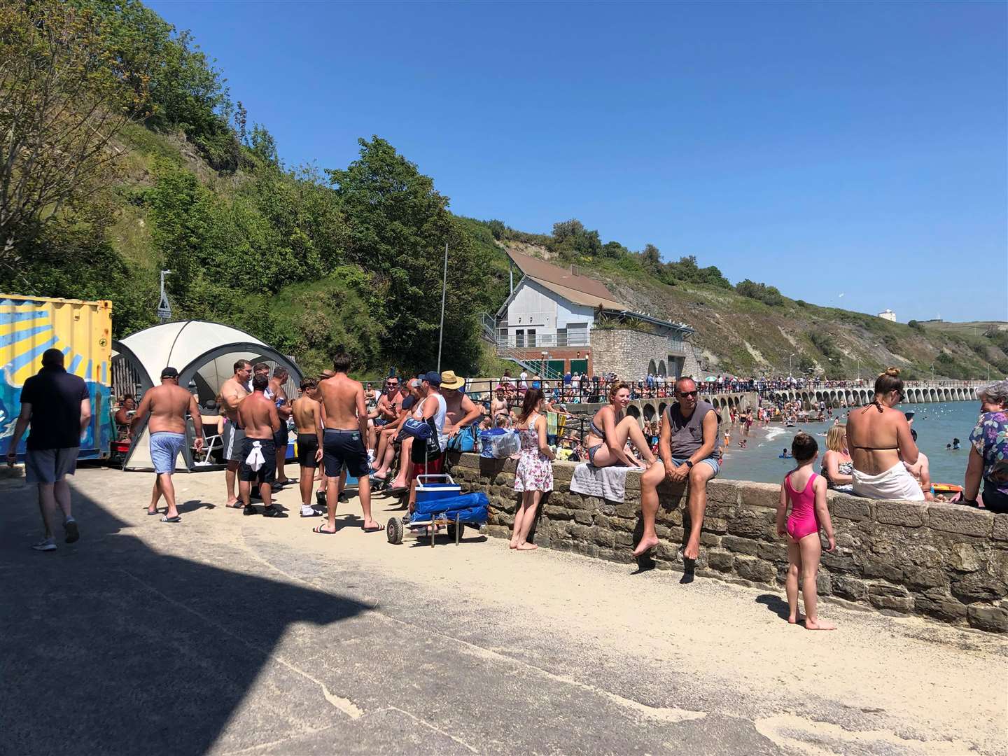 Kent's beaches are packed as Kent experiences a day of blue skies and sunshine. Archive picture