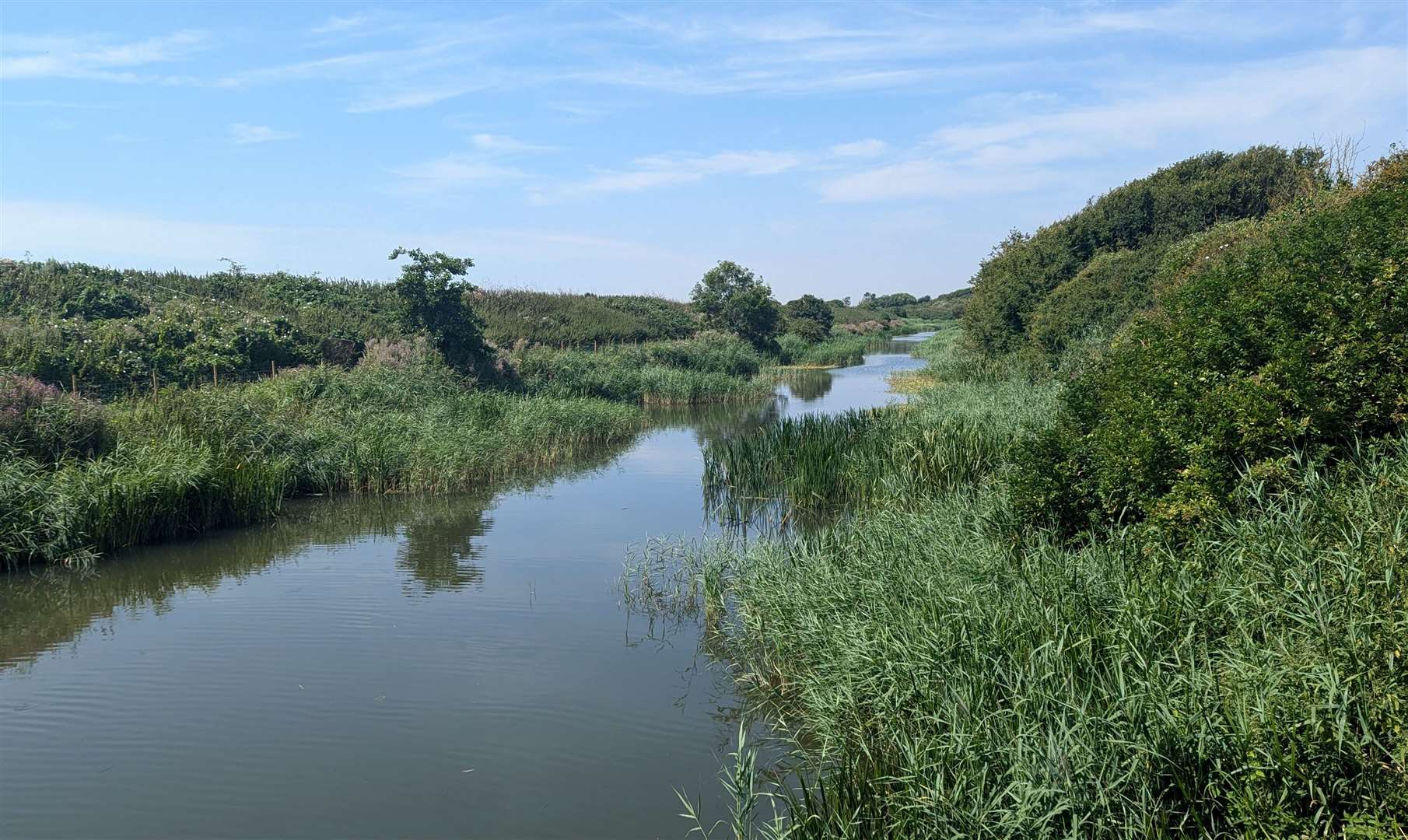 The Royal Military Canal between Sandgate and Hythe