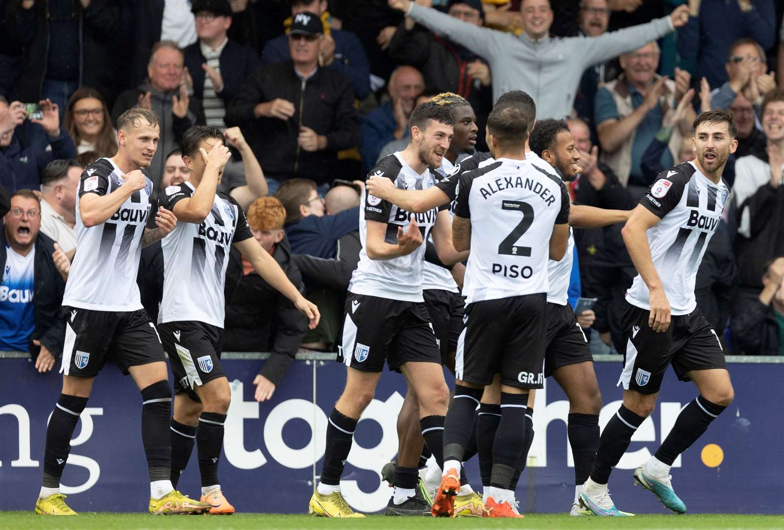 Gillingham’s opening-day win over Stockport was the first of four successive League 2 victories. Picture: @Julian_KPI