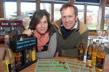 Rosie and Mark Mount of Woolton Farm, Bekesbourne. Picture: Chris Davey