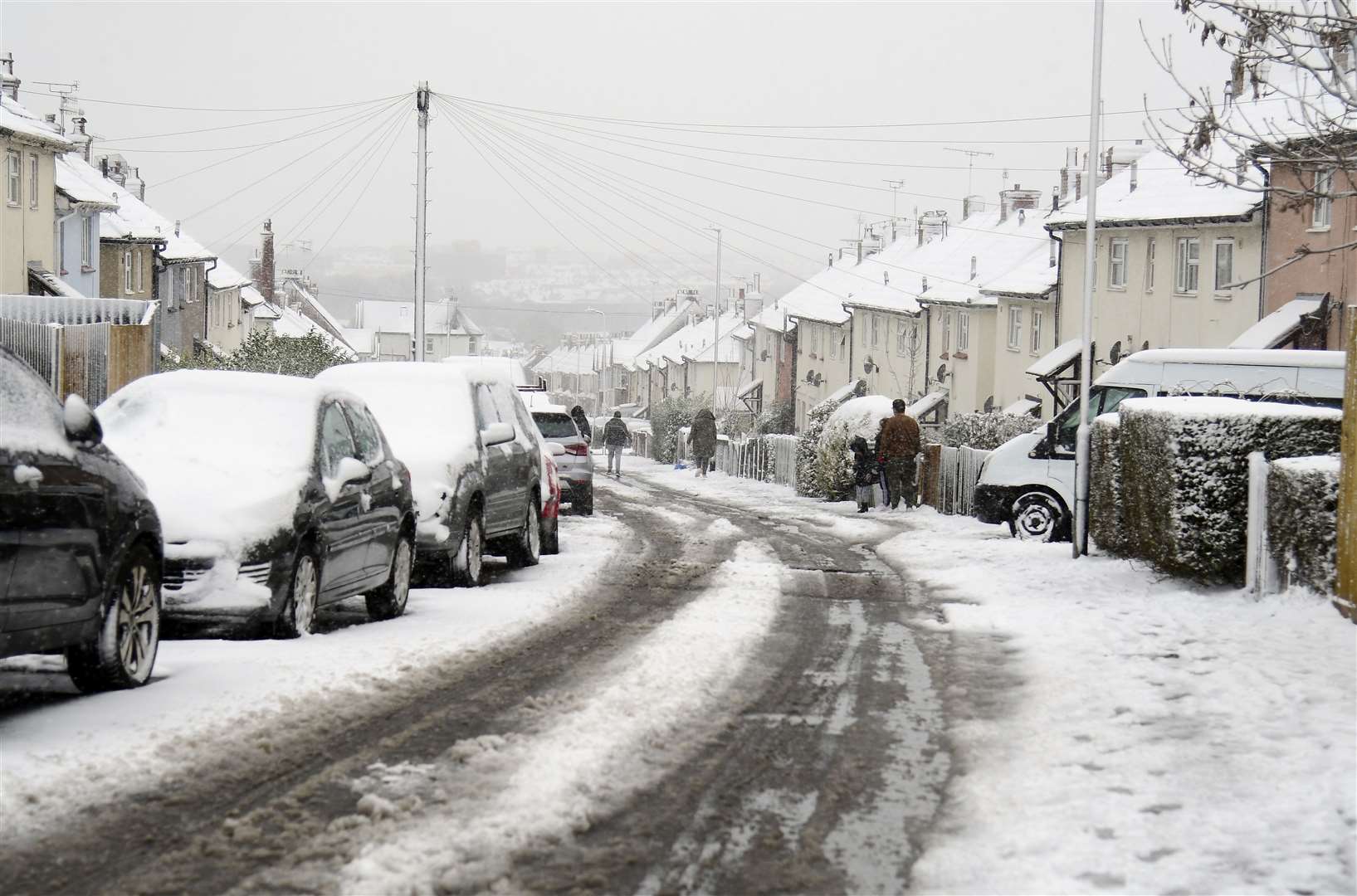 Snow has forced a number of schools to close. Picture: Barry Goodwin