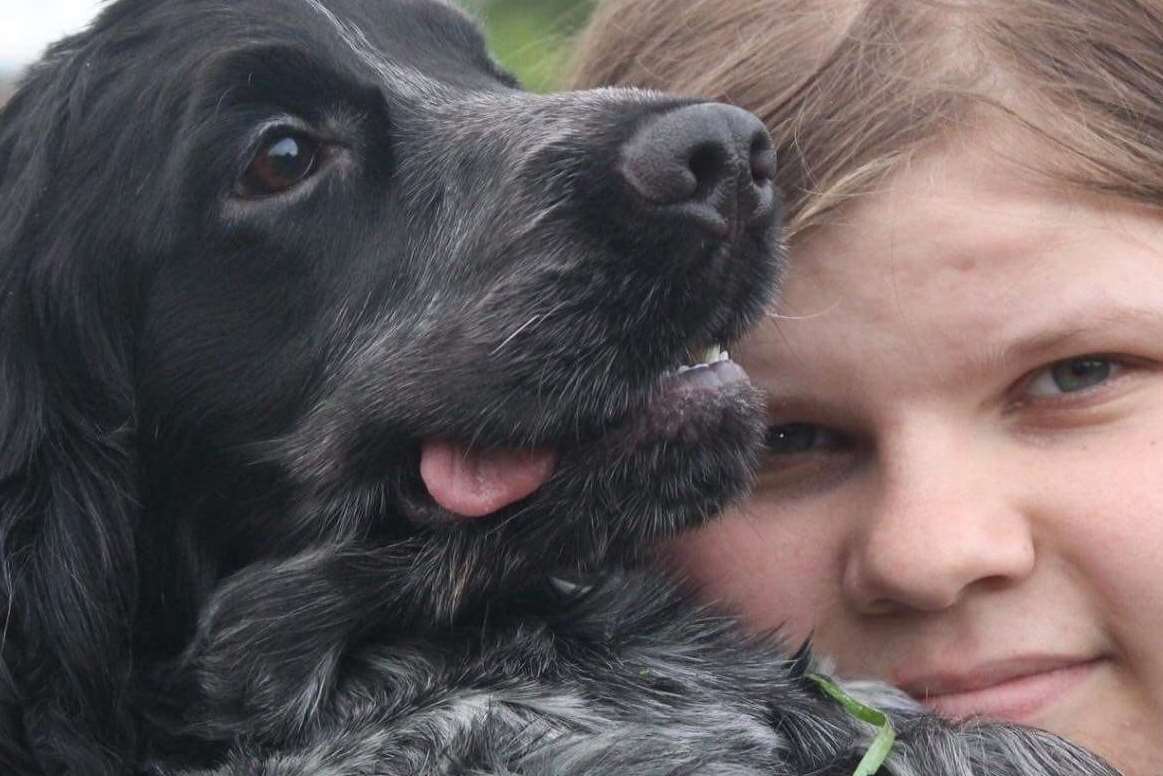 Benji with her devoted owner, Lucy.