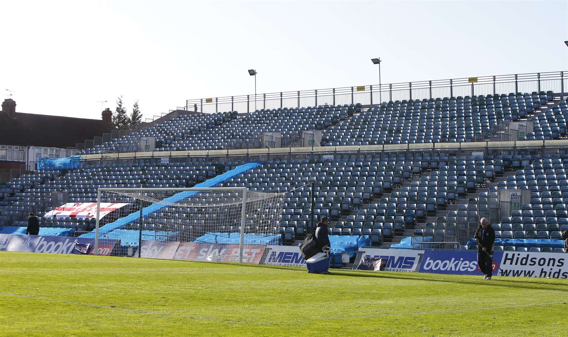 Gillingham usually attack the Town End in the first half of games and is usually empty Picture: Andy Jones FM4966889