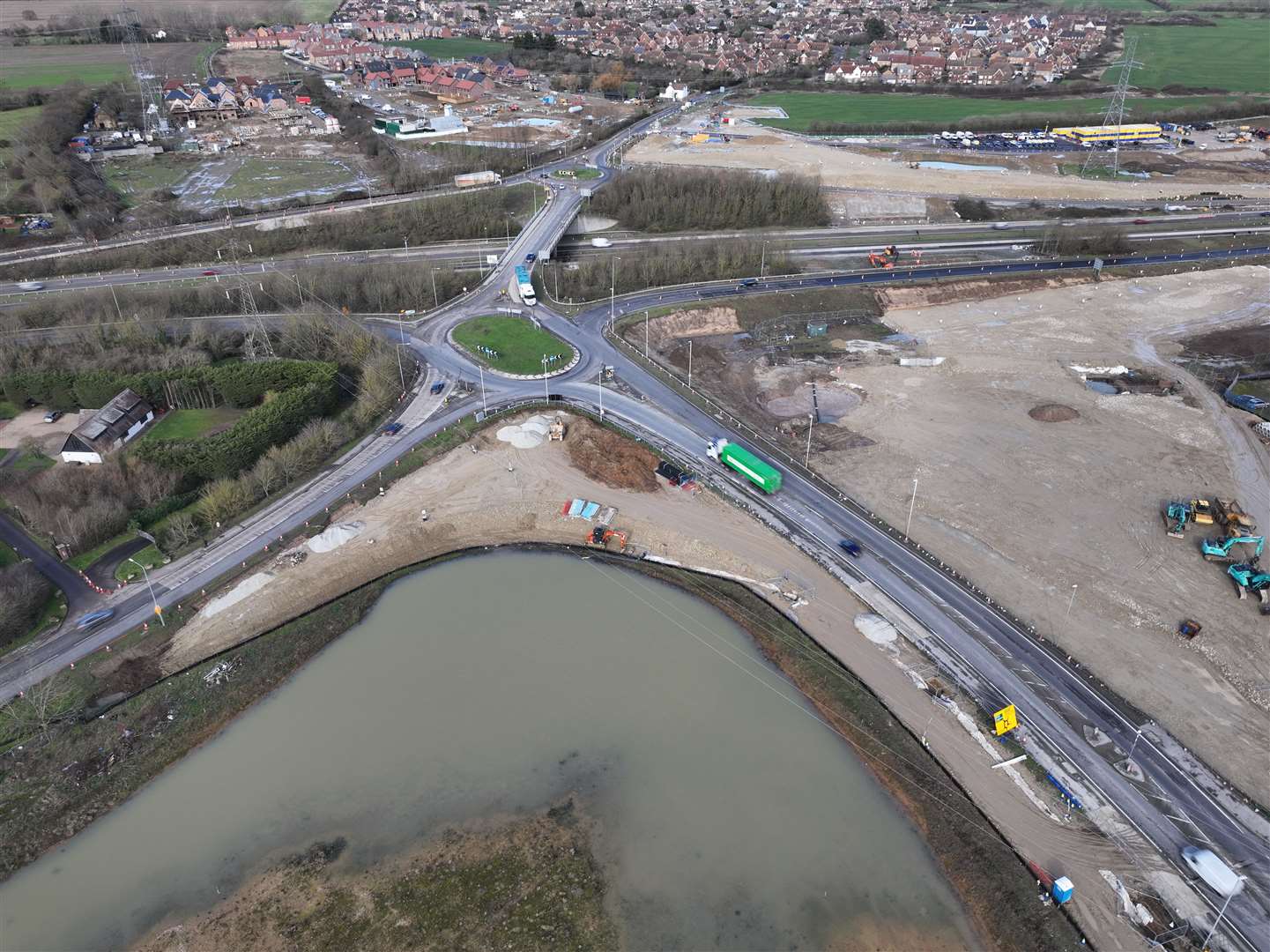 The Grovehurst Road Improvement Scheme project's latest images near Sittingbourne. Picture: Phil Drew