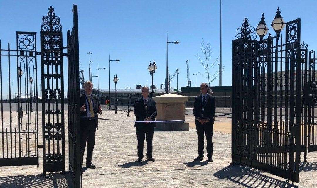 The opening ceremony for Clock Tower Square. Picture: Port of Dover