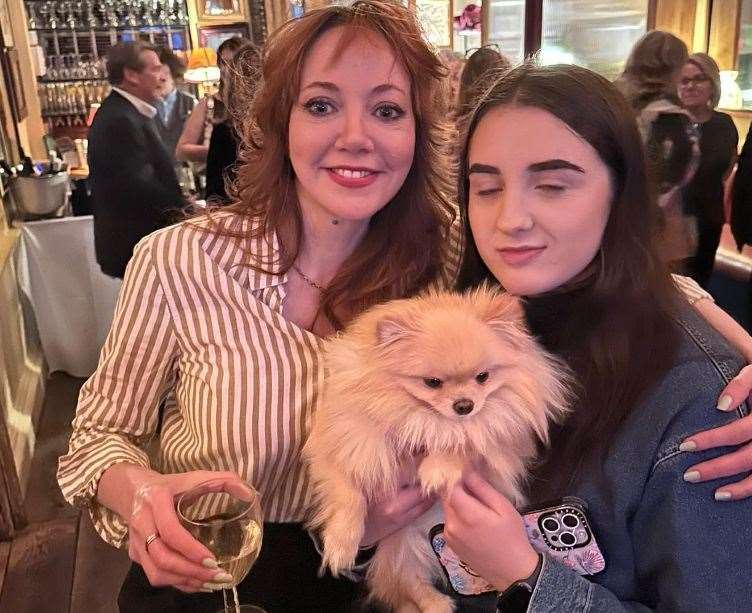 Lucia Keskin with comedy star Diane Morgan