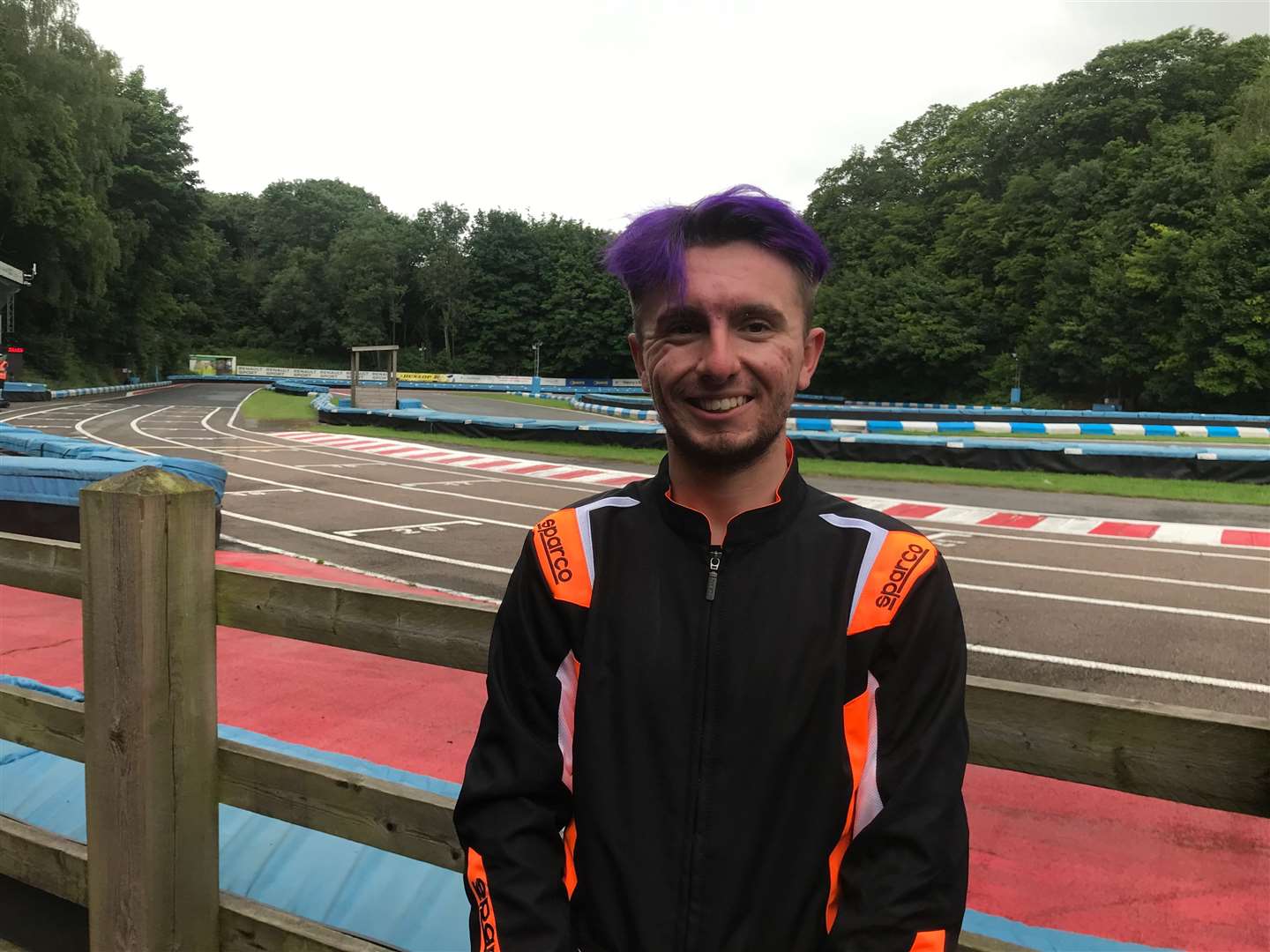 Emergency department technician George Jones at the trackside