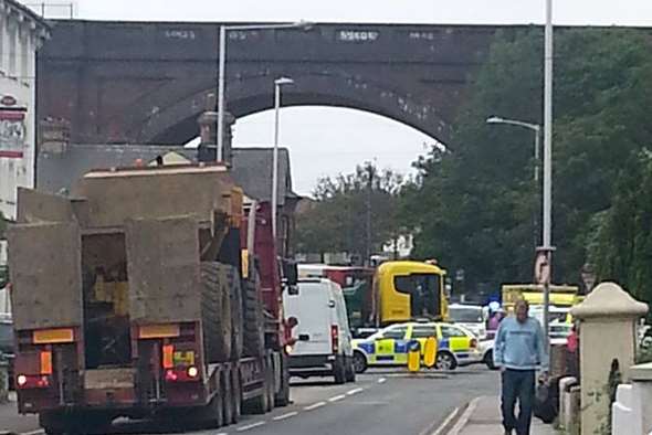 The accident in Margate Road, Ramsgate