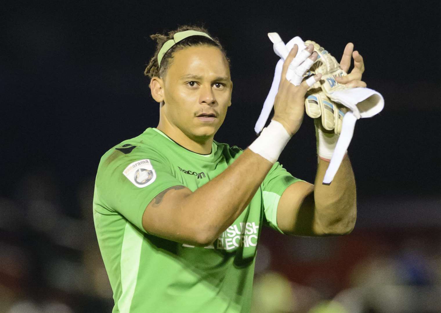 Ebbsfleet goalkeeper Nathan Ashmore Picture: Andy Payton