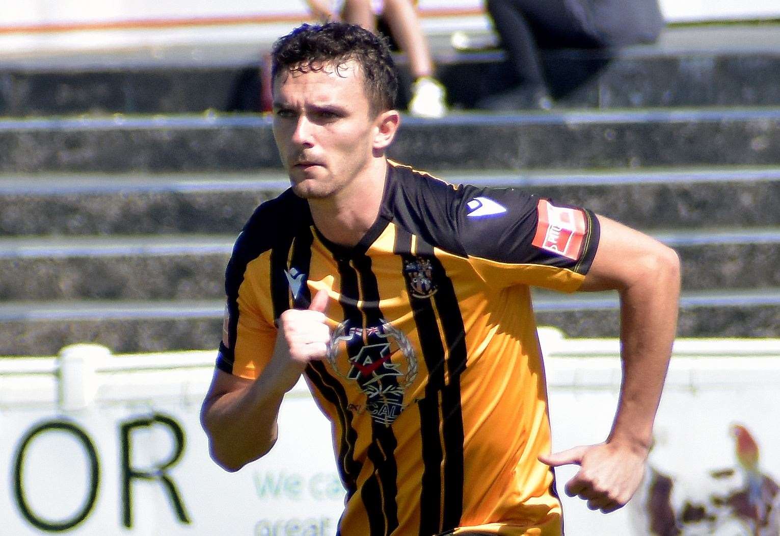 Dan Smith - scored for Folkestone at Chichester on Saturday. Picture: Randolph File