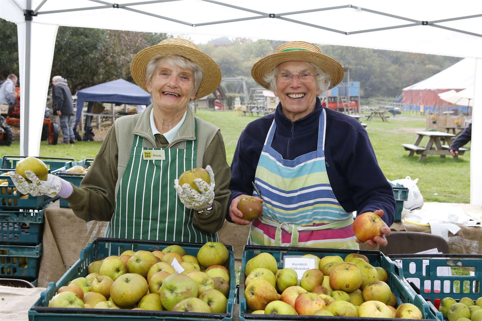 Brenda Peal and Frances Maddison-Roberts at Kent Life, Maidstone at a previous fayre Picture: Andy Jones