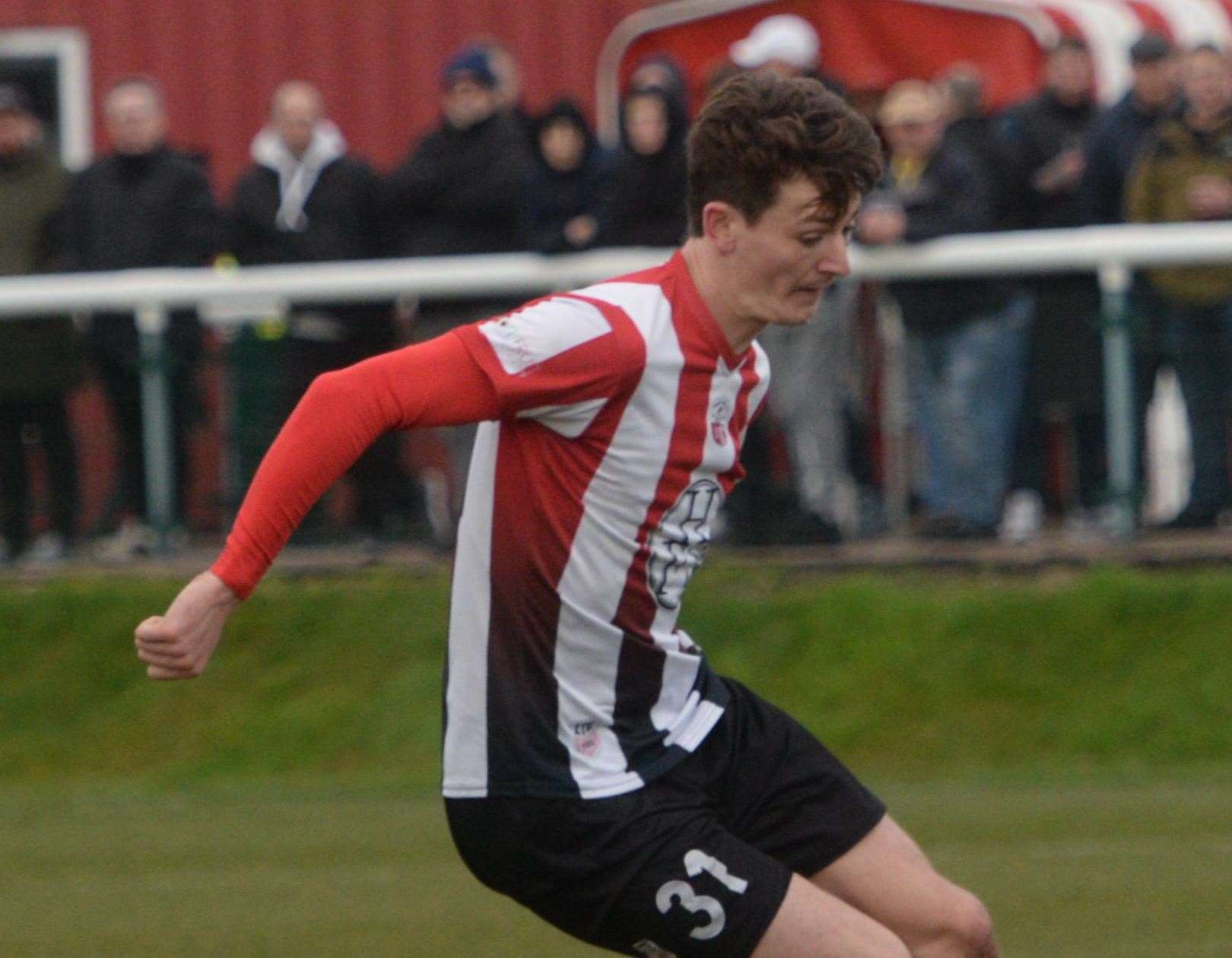 Sheppey United midfielder Billy Bennett Picture: Chris Davey