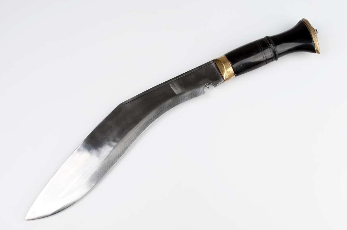 A tradional Nepalese kukri knife similar to the one allegedly used in the attack.