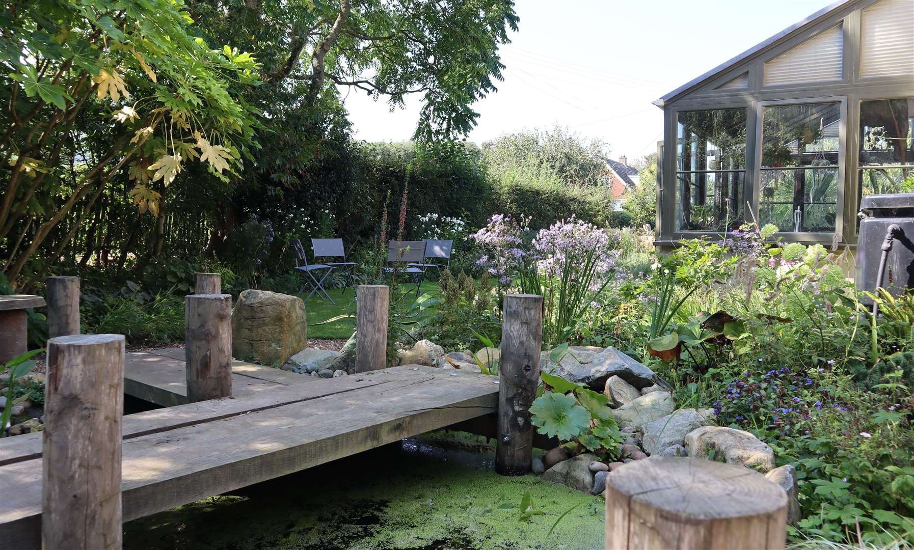 This small sustainable garden is all about being eco-friendly. Picture: National Garden Scheme