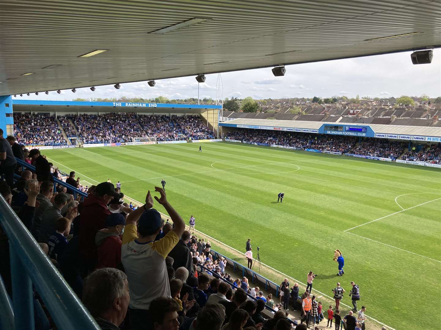 A big crowd at Priestfield for Gillingham's game against Fleetwood