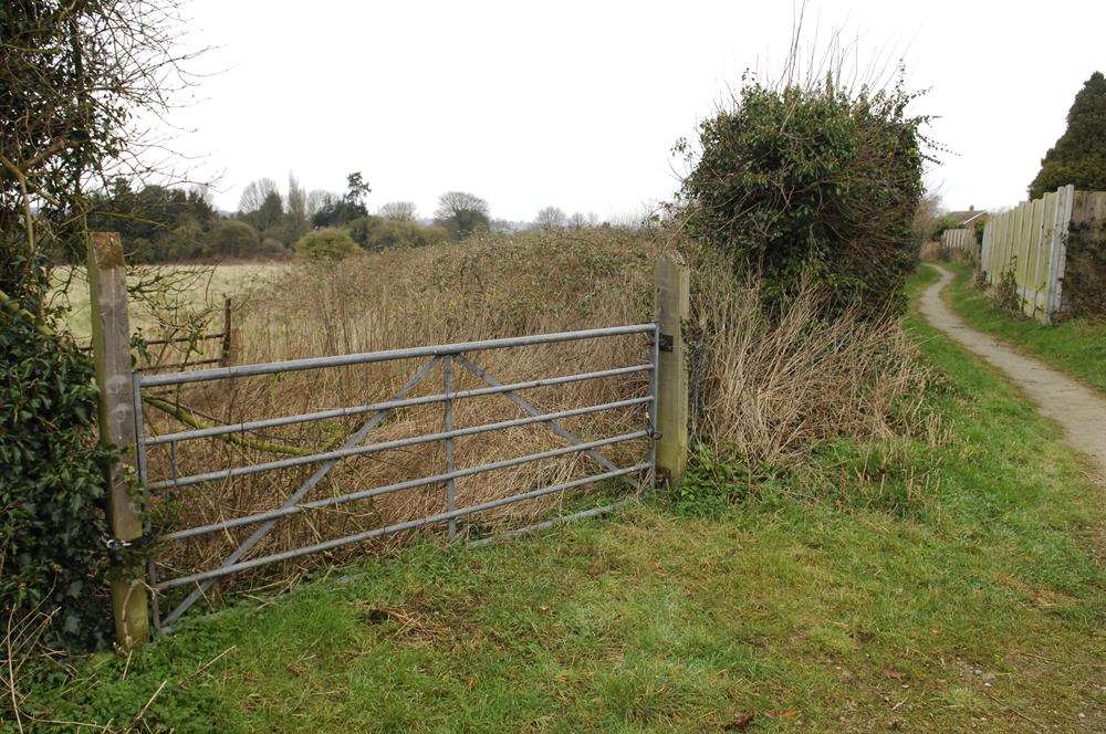 The site of the proposed housing development off Cripple Street