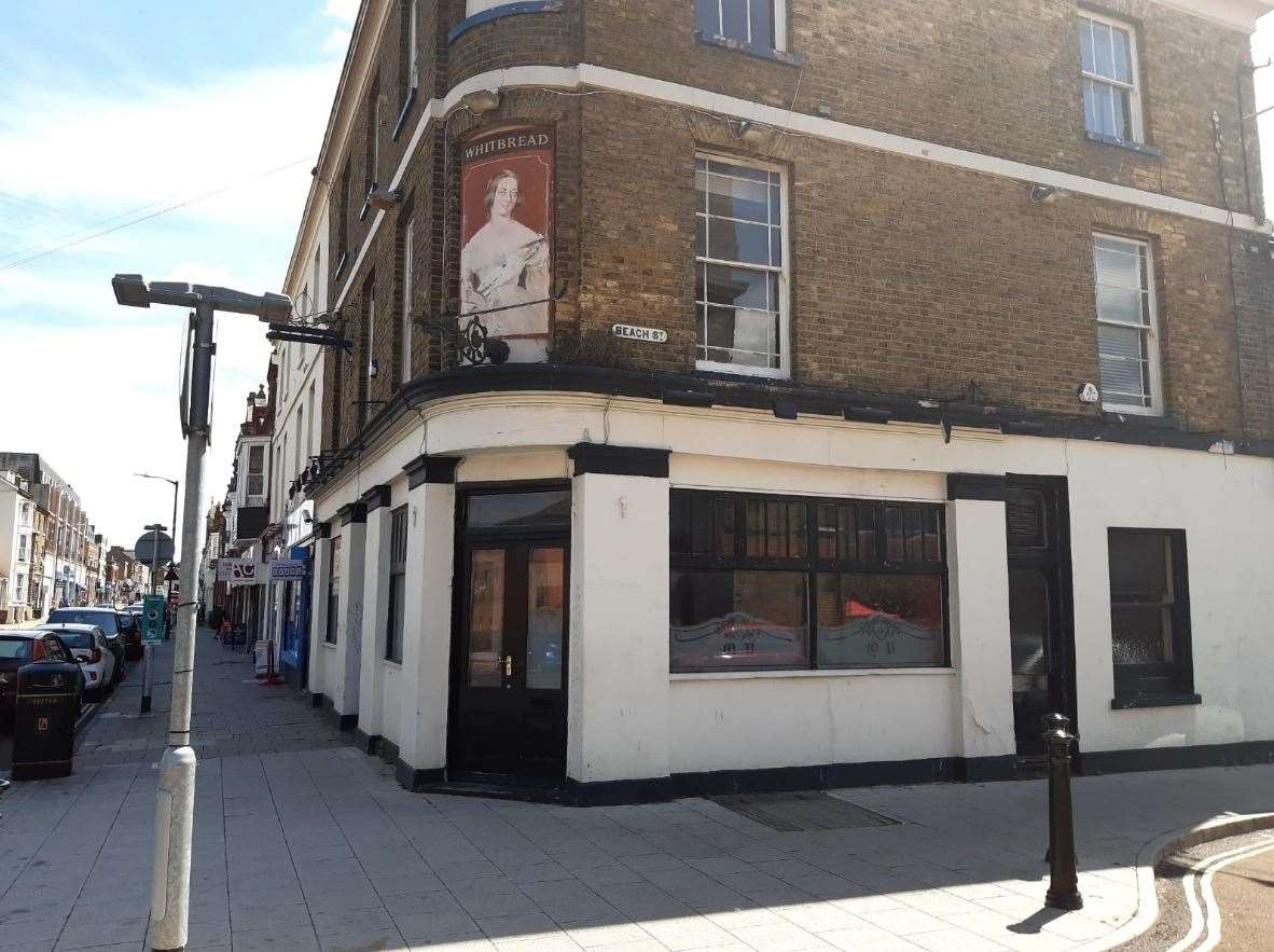 The former Queen Vic pub in Herne Bay's High Street looks set to be turned into flats