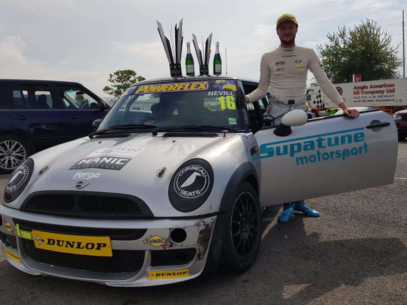 Dartford's Alex Nevill races in the Mini Challenge Picture: David & Louise Young