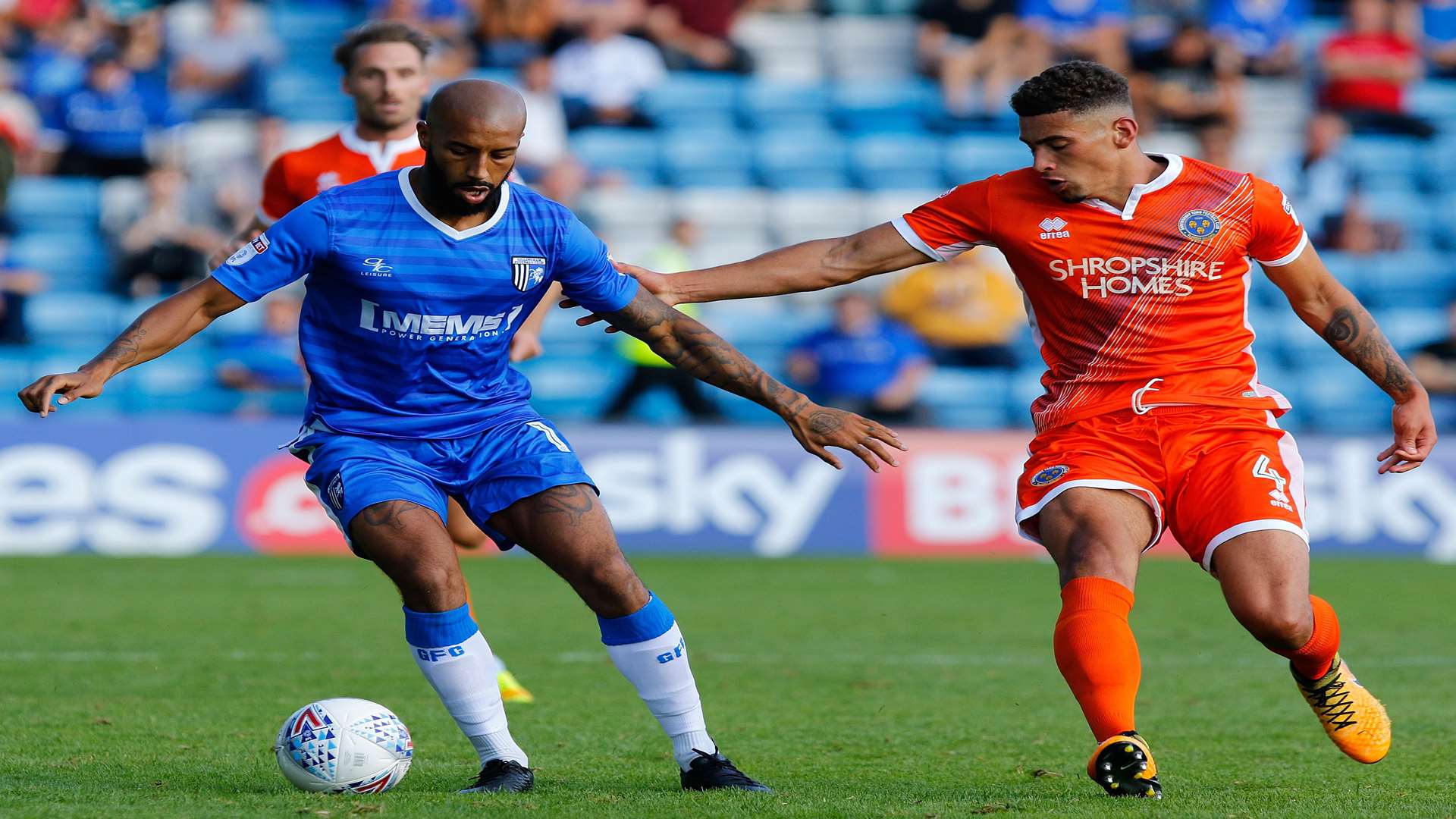 Josh Parker in action against Shrewsbury last weekend. Picture: Andy Jones