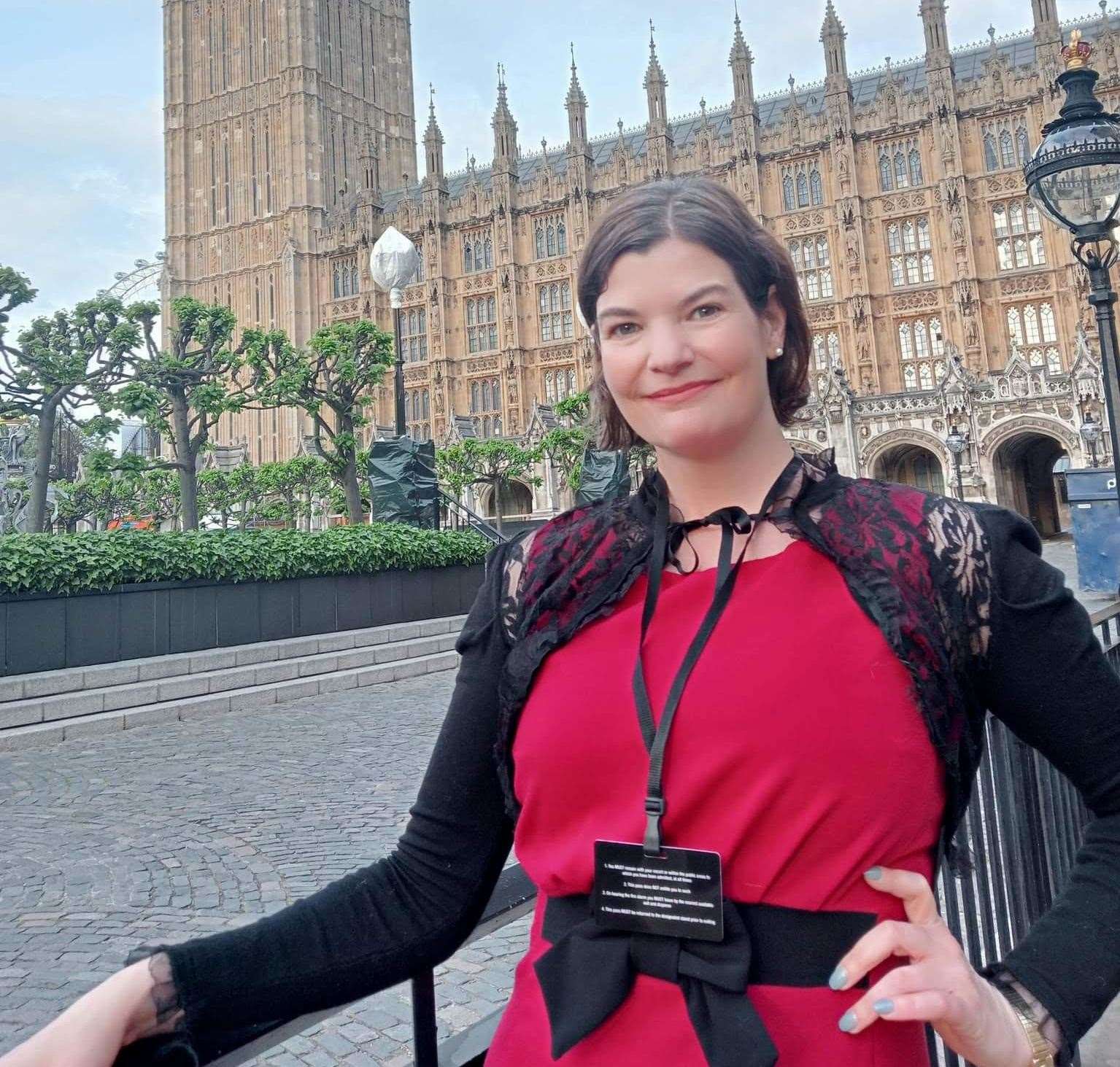 Melissa Todd during a visit to the House of Commons