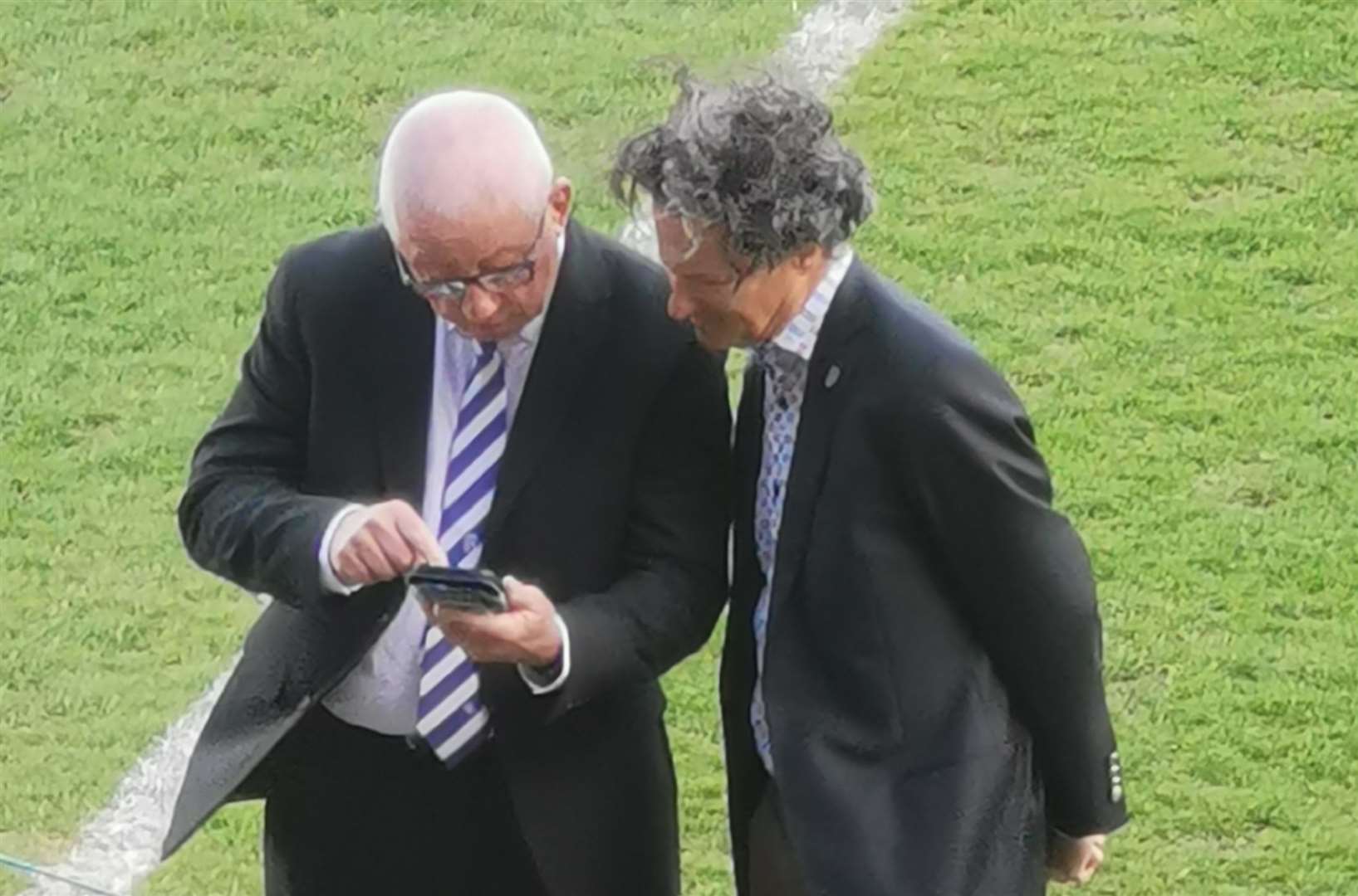 Brad Galinson and Paul Scally together at a Gillingham game this season