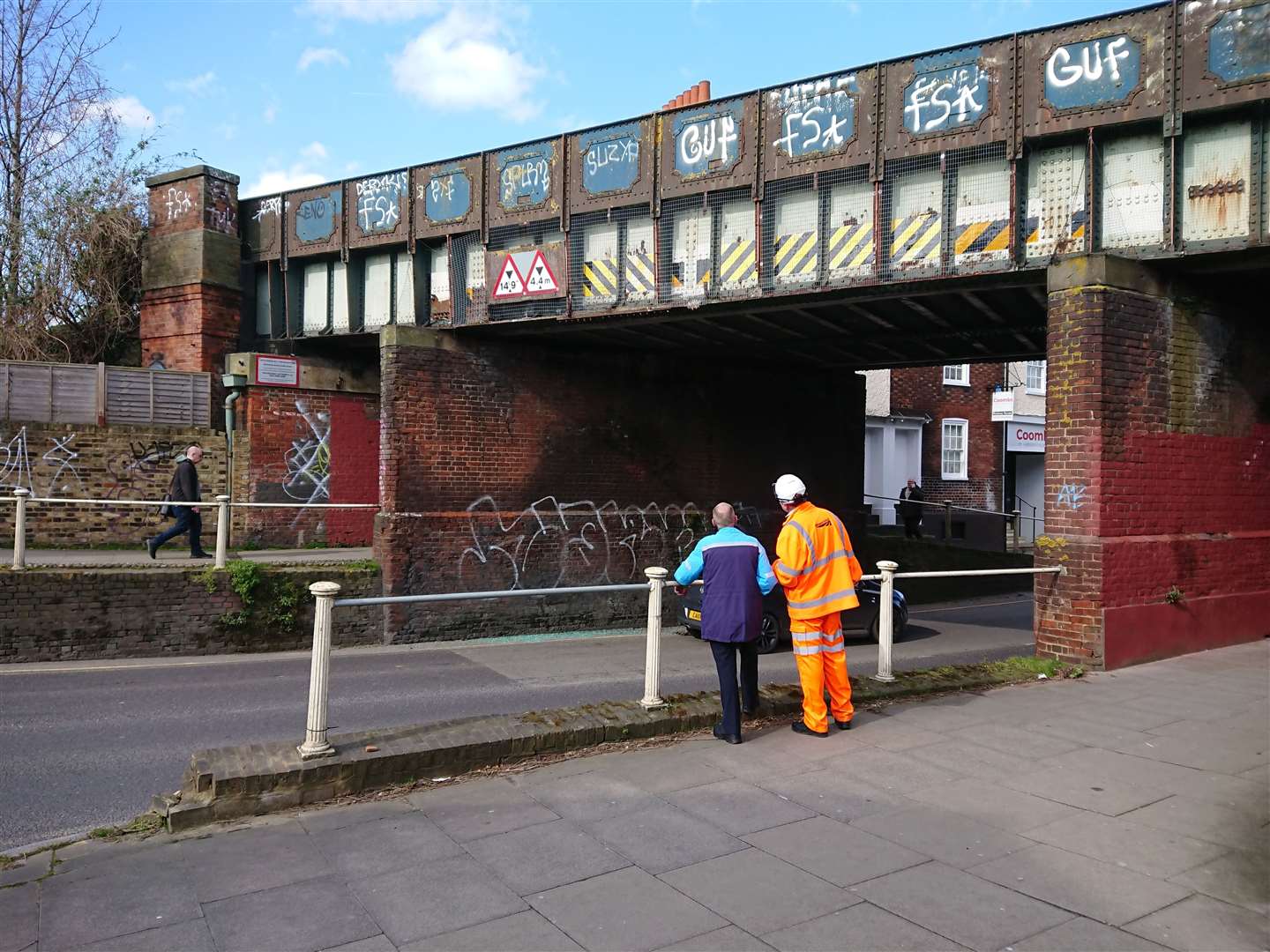 Engineers will being surveying the bridge, which is no stranger to being hit by large vehicles