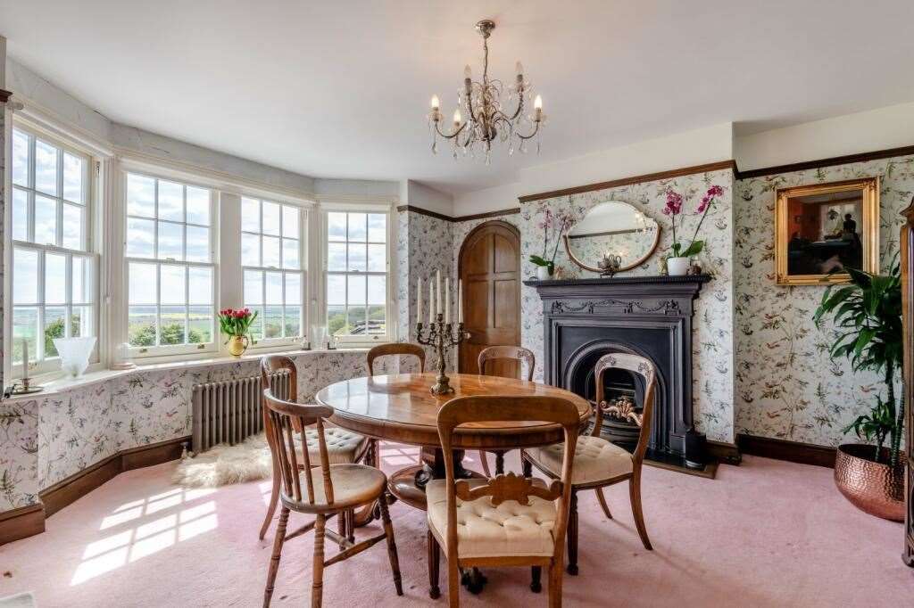 The dining room at Knoll Hill. Picture: Strutt and Parker