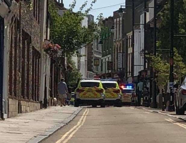 Police at the scene back in June following the attack. Picture: Ahmad Qaderi