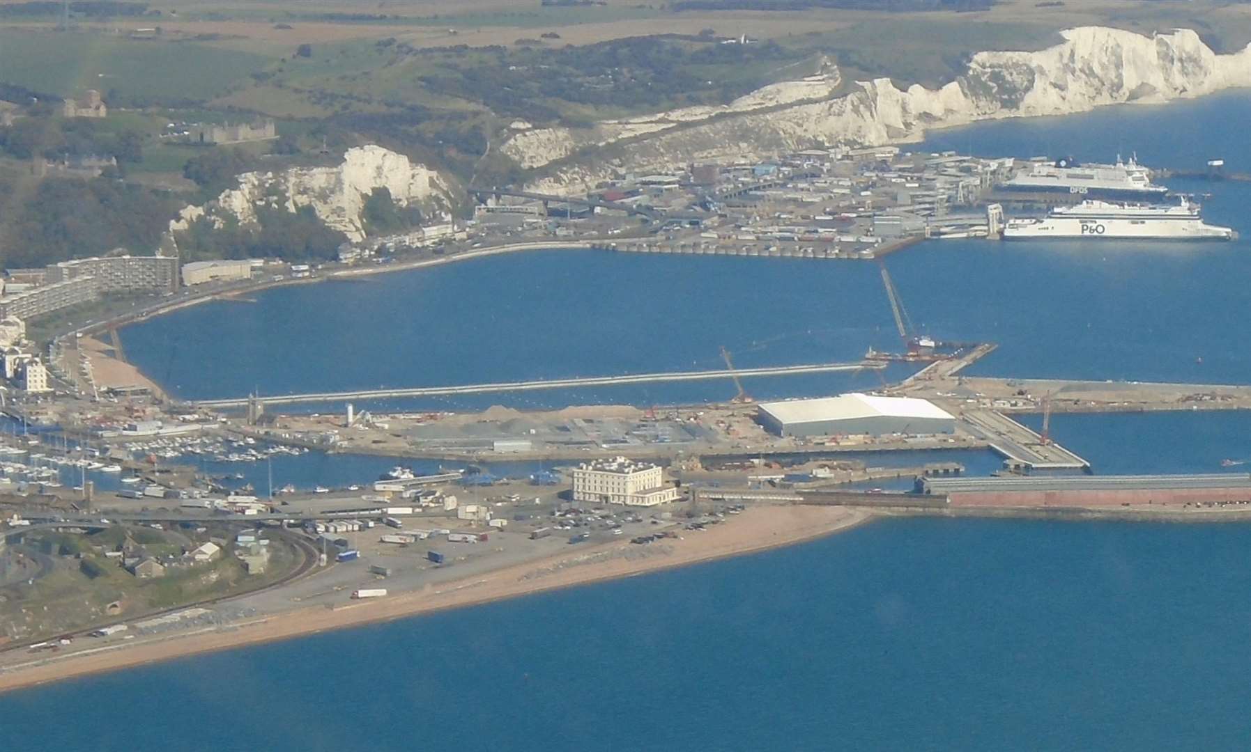 The new marina pier and curve within the wider development. Picture provided by the Office of Charlie Elphicke MP. (5153496)