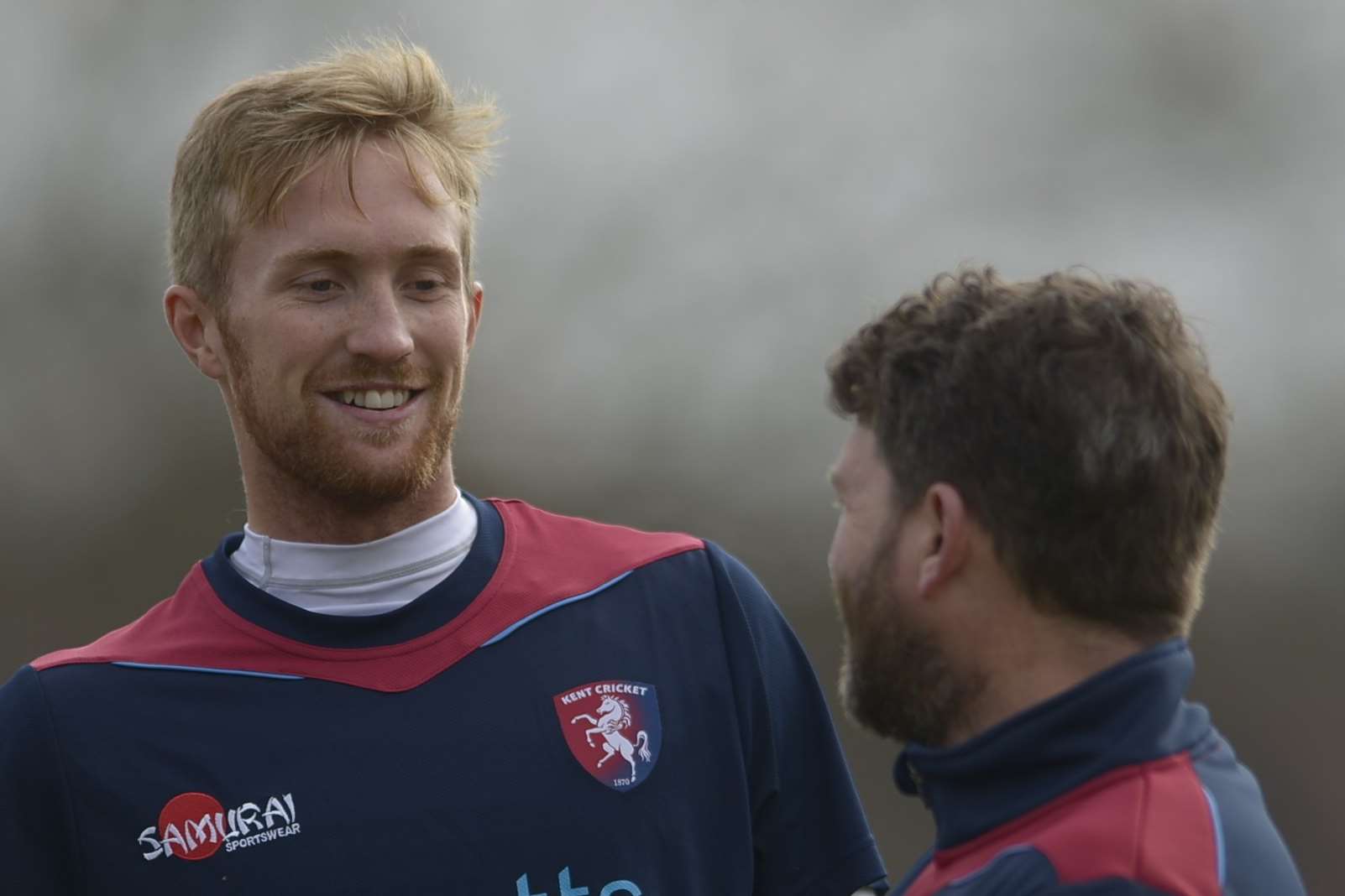 Adam Ball talking to Matt Walker. Picture: Barry Goodwin