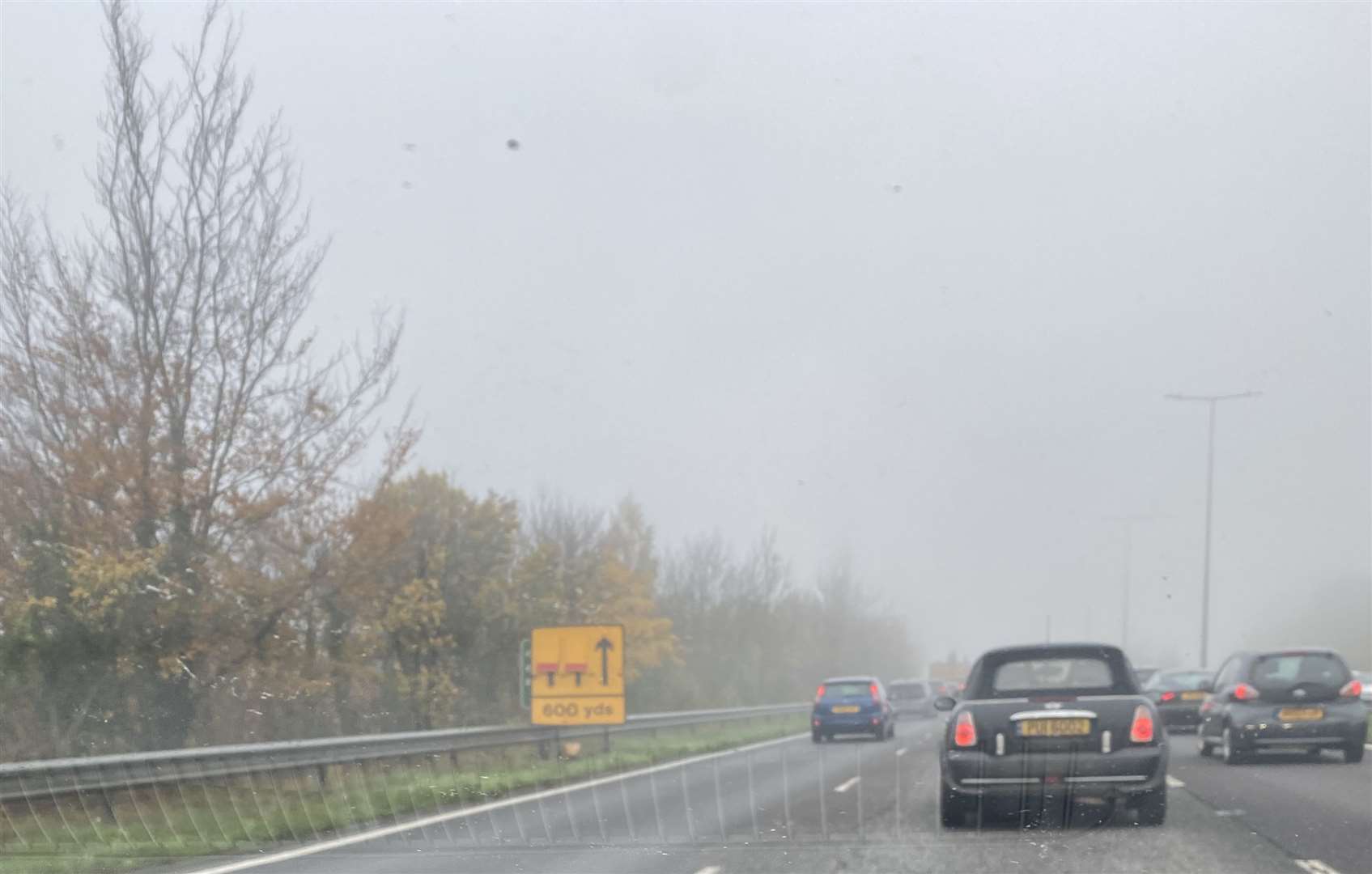 Two lanes out of three are currently closed on the Chatham-bound A229