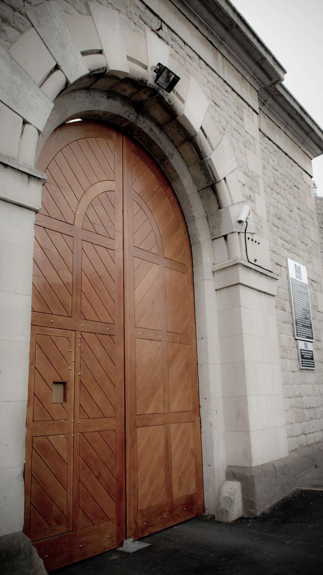 The gates of Maidstone Prison, in County Road