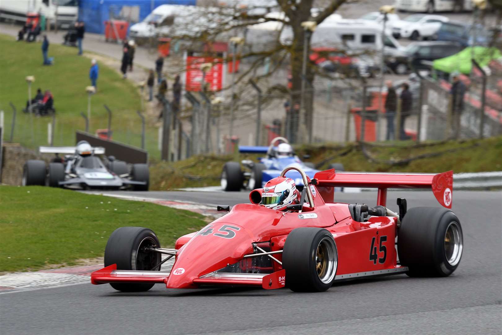 Rory Smith (45) won both Formula Atlantic races in his 1985 Ralt RT4