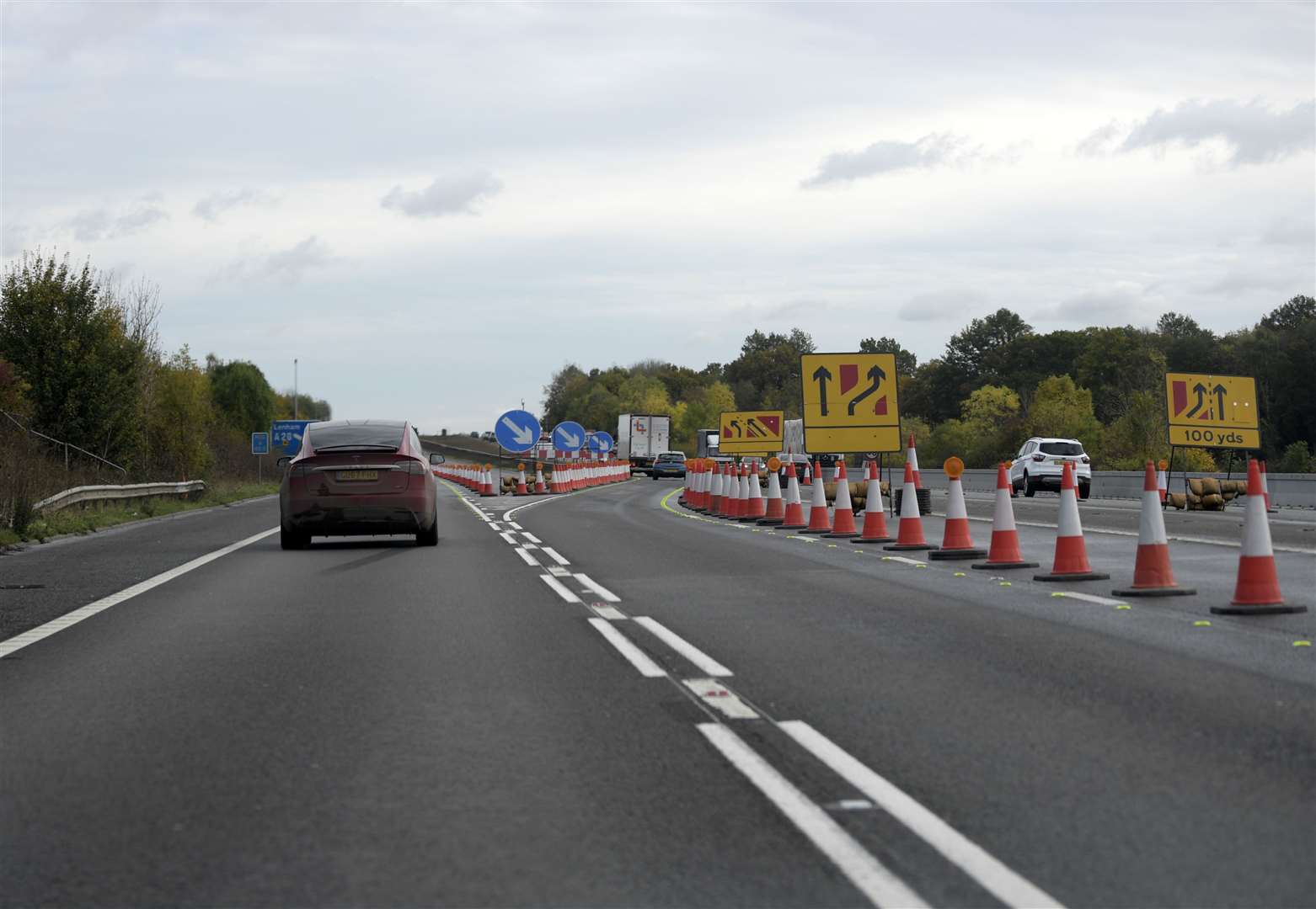 Operation Brock on the M20. Picture: Barry Goodwin